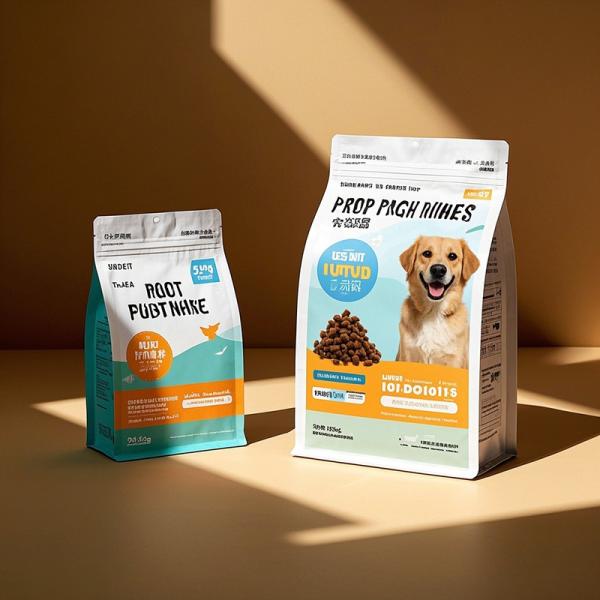 Transparent Window Stand-up Packaging Bags for Coffee Pet Food Recyclable Kraft Material Zipper Lock (Custom Logo Accepted)