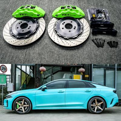 Pistão 6 que compete a competência alta e as pastilhas dos freios do disco do carbono de Kit With 355*32 milímetro do freio do compasso de calibre para Kia TODO O K5 NOVO borda de 18 polegadas