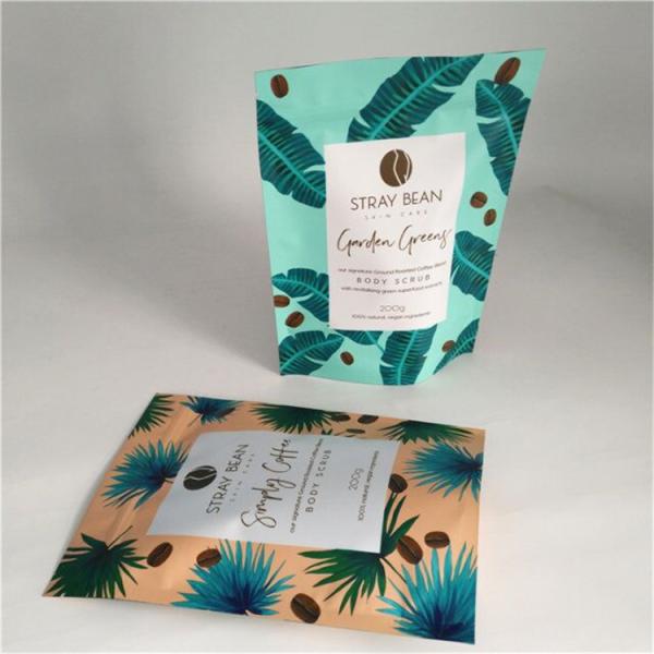 200g customized airtightbody scrub instant coffee sachet biodegradable coffee/tea packaging bag