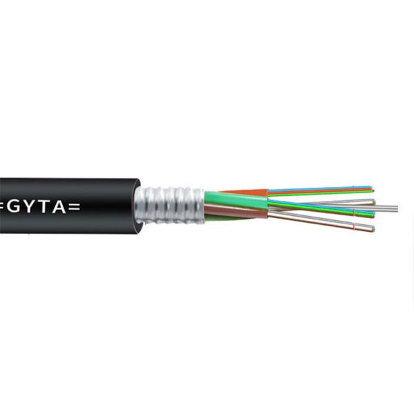 48 Core Armored Duct  Fiber Optic Cable Single Mode GYTA Fiber Optic Cord