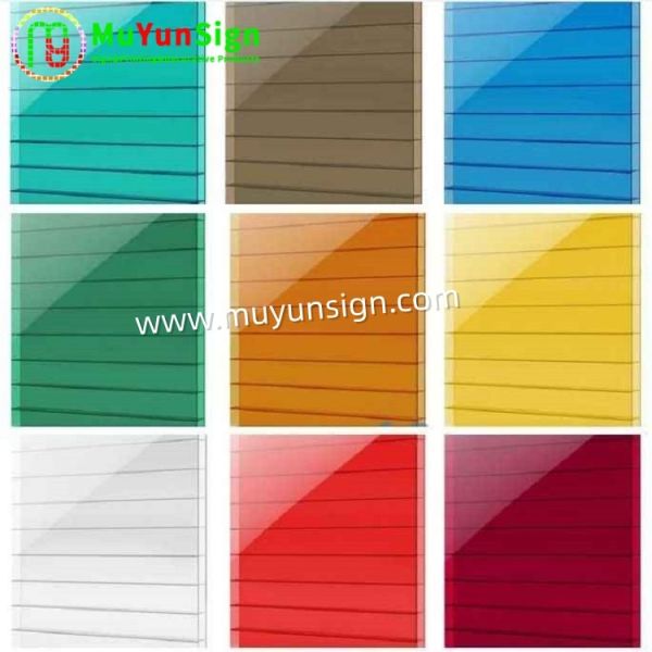 Coroplast Corrugated Plastic Sheet Lightweight Easy Handle Install Multiple Colors