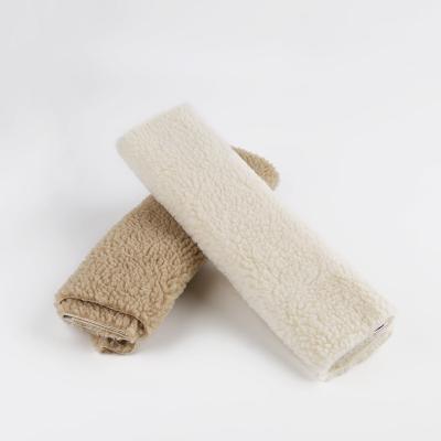 Jaquetas Sherpa Tecido revestimento Tecido de malha de tricô poliéster Impressão de lã 100D simples