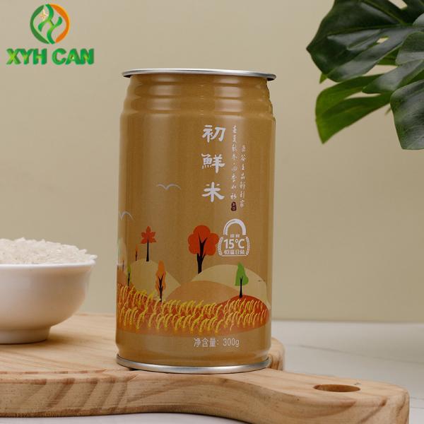 Food Tin Cans for Packing 300g Rice Beverage Tin Boxes CMYK Offset Printing SGS With Fully Open Lid