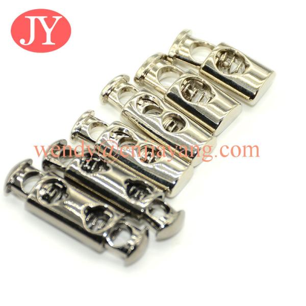 Jiayang high quality  one holes spring press metal stopper for coat