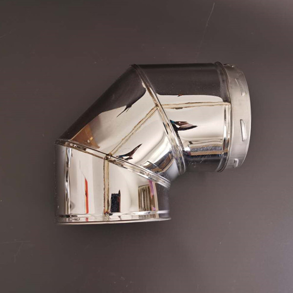 Нержавеющая сталь труба камина плиты локтя 45 градусов для извива запирая систему