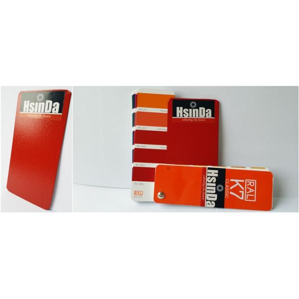 Красное лоснистое покрытие порошка полиэстера эпоксидной смолы, плоско ровное теплостойкое пальто порошка