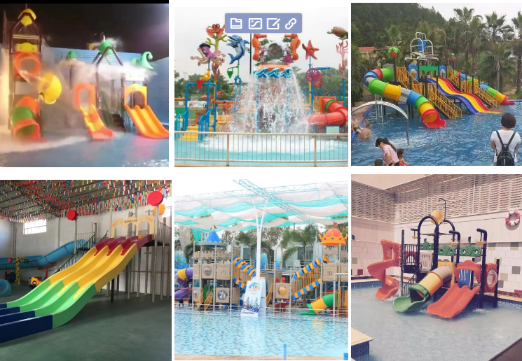 Children Plastic Slide Set Amusement Park Kids Outdoor School Playground Equipment