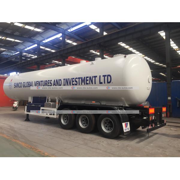 49.6cbm LPG Road Tanker 3 Axles 49600 Liters 23tons Propane Gas Tanker Trailer for Nigeria