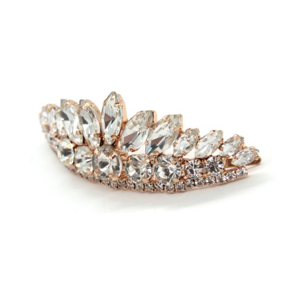 Sparkling Diamond Buckle Shoes Decoration Accessories 75mm*25mm Size