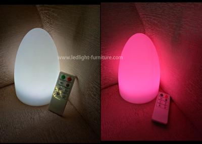 Candeeiros de mesa decorativos personalizados do diodo emissor de luz, luz em mudança do ovo da cor variável 