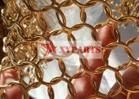 1.2*10mm Cuivre Cotte de mailles Rideau en anneau en métal