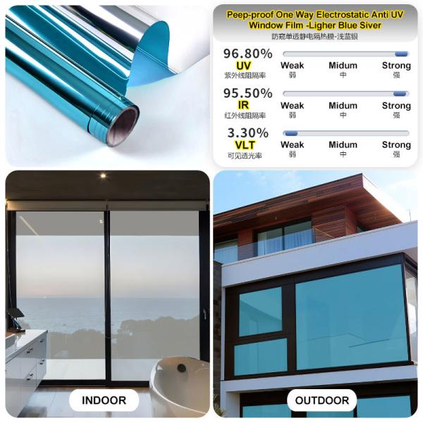 UV Protection Anti-Security Solar Control Roll Waterproof Heat Rejection Window Tinting Film Heat-Insulating Window Sticker