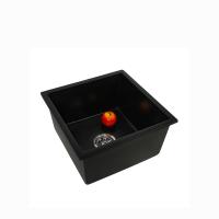 Écurie UV de Brown de cuisine de noir de quartz d'évier blanc d'Undermount