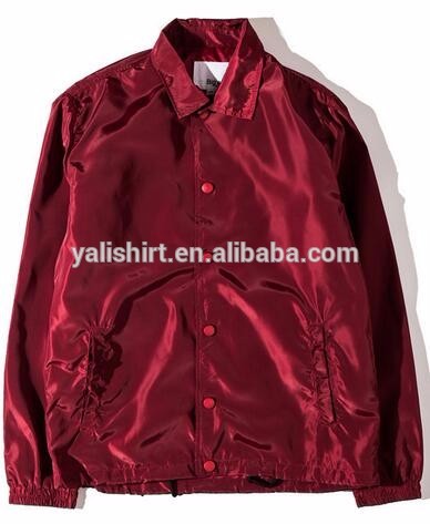 China factory custom wholesale mens blank nylon coaches jacket