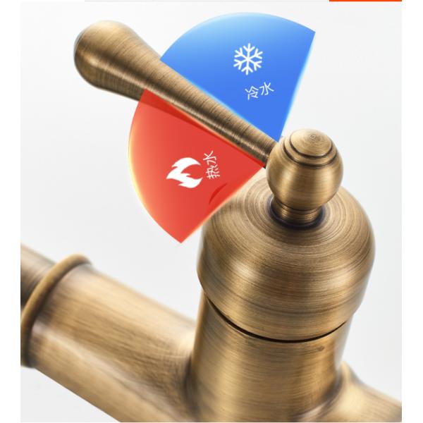 antique brass OEM Bronze CE Retro Bathroom Pull out Sink Faucets