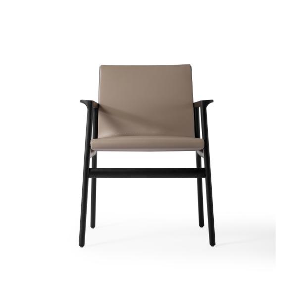 Chaise de bureau moderne en bois massif fauteuil type couleur marron