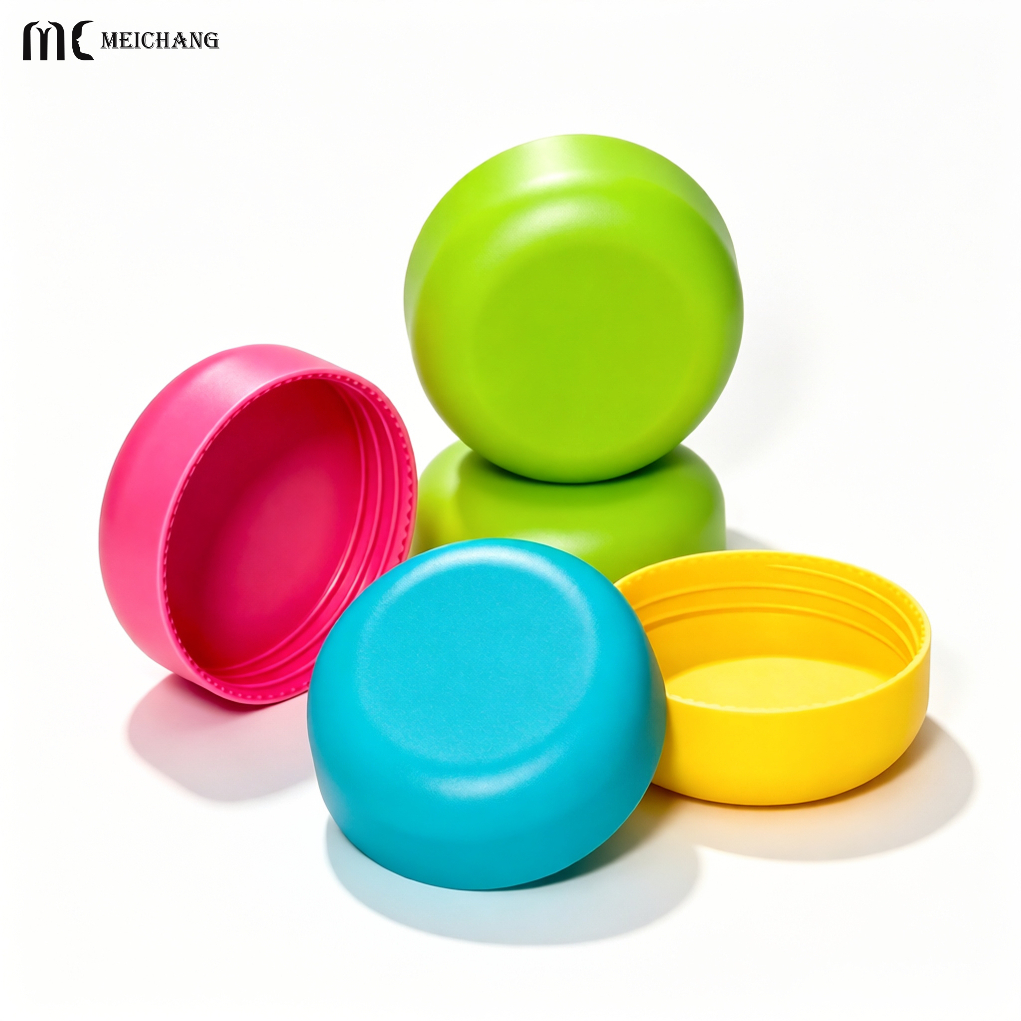 2oz 3oz 4oz 5oz Custom Color Translucent PET Supplement Bottle with Screw Cap, Refillable Capsule & Vitamin Container(MC-P-561)