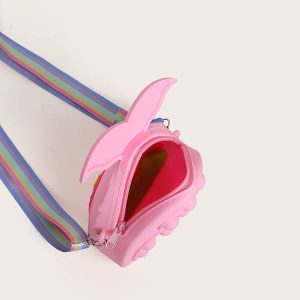 Рыбаки Детская кроссбоди сумка Монетка Сумка Силиконовый плечевая сумка Сумка с широким регулируемым ремнем Макияжная сумка Большая сумка