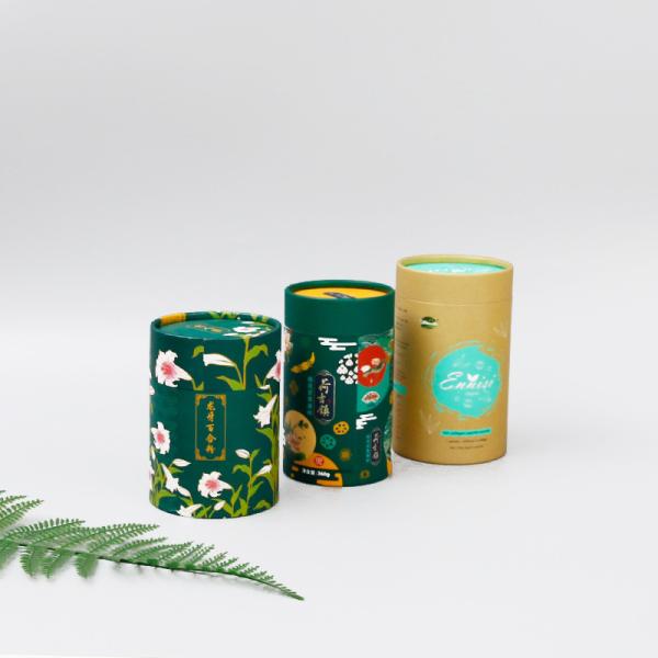 Food Grade Cardboard Kraft Powder Paper Tube Packaging for Powdered Food