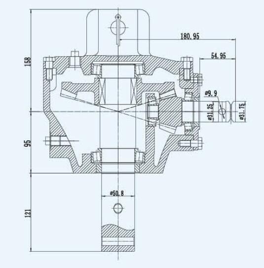 Conveyor Mill Machine Industrial Worm Gearbox Reducer