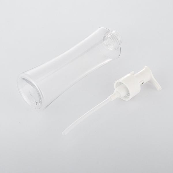 Transparent custom empty cosmetics plastics face cream body lotion 200ml pump bottle