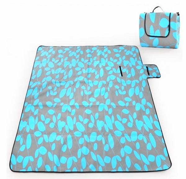 Bleu populaire de noir de couverture de mode de pique-nique de loisirs extérieurs portatifs de tapis