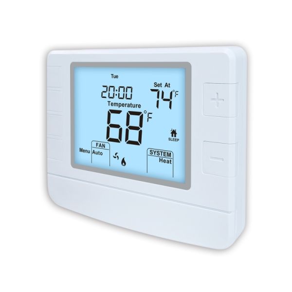 Riseem Anti-Flammable ABS PC Material Adjustable 7 Day Thermostat for HEAT System Operation and Convenient Cooking
