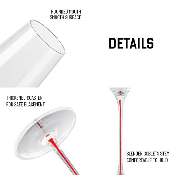 B2B 6-10 oz de cristal de cristal personalizado, de calidad hospitalaria, sin plomo y a prueba de roturas.