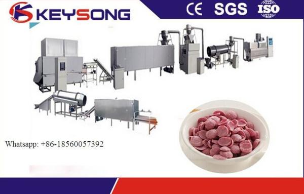 Semi Automatic Corn Flake Production Line , Corn Flakes Manufacturing Machine