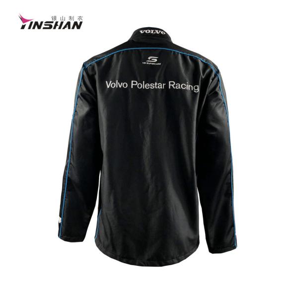 Logotipo personalizado Camisa de corrida F1 à prova de vento e água para homens 100% material de poliéster
