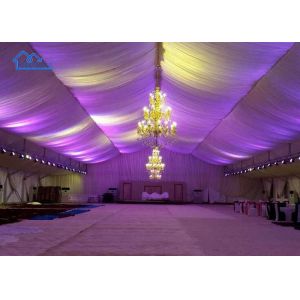 Heavy-Duty Anniversary Party Marquee Tents Galvanized Framework PVC Fabric Anchored Canopy Structure