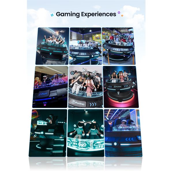 5 Seats 9D Virtual Reality Simulator 360° Spinning VR Game Machine Immersive VR Games