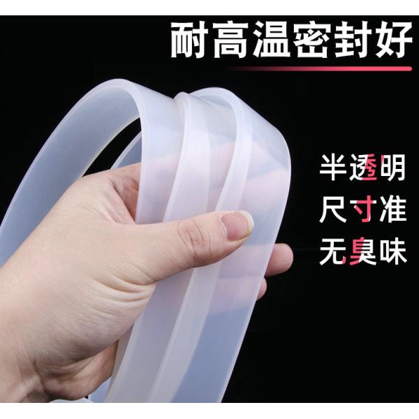 Red Translucent Silicone Profile 3-4mm Wall Thickness Shore A 60