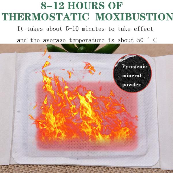 Self-Heating Herbal Wormwood Belly Button Tummy Sticker for Navel Care and Hot Compress Massage Function