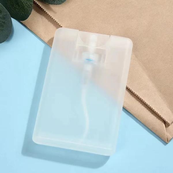 Credit Card Size Cosmetic Packaging Plastic Perfume Bottle with Custom Logo Pump Sprayer