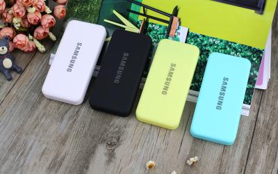 Super Slim Rubber Oil Casing Mobile Power Bank 6000mAh Samsung Battery Power Bank 5V 2A