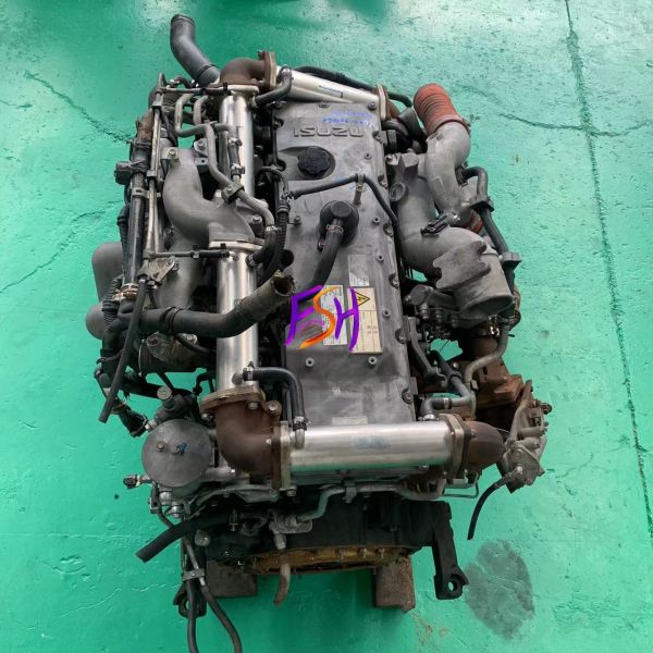 Isuzu 6UZ1T 6-cylinder Turbocharged Diesel Engine Assembly with 7.8 liters Displacement for Trucks and Buses