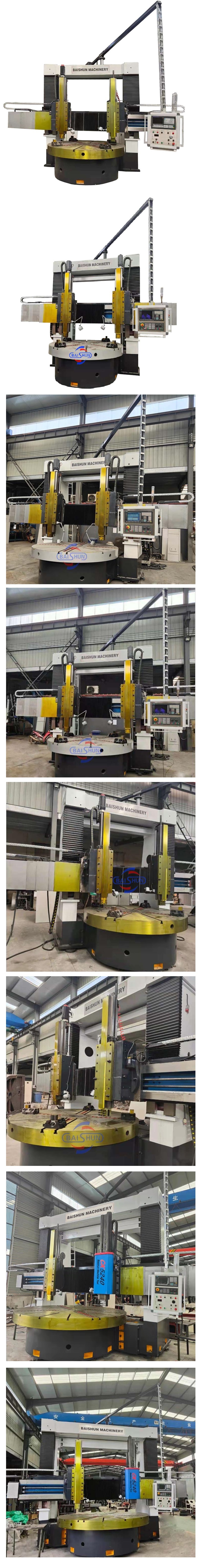 2 Axis High Precison Heavy Duty Vertical Type CNC Lathe Machine For Car Rim Wheel Turning