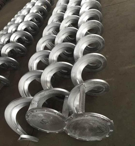 Hot Winding Rolled Spiral Blade Auger Segments 1.5 Years Warranty