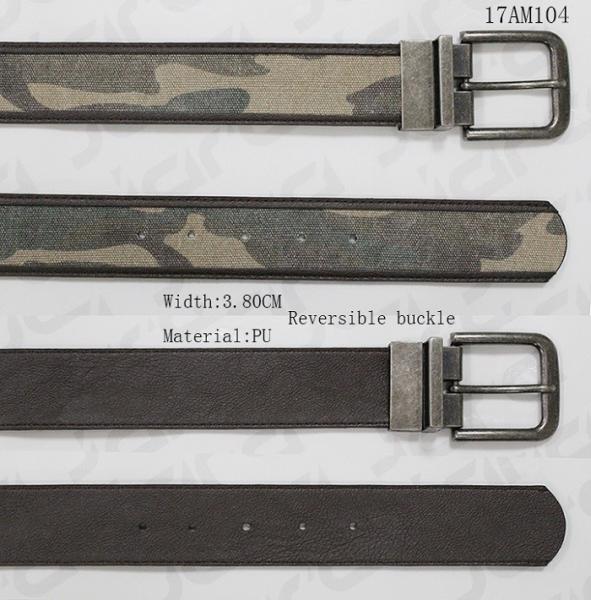 Two Sides Use Polyester Webbing Belt With Military Webbing Tape & Reversible Buckle
