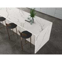 Tableaux de travail de cuisine en quartz blanc 3 cm