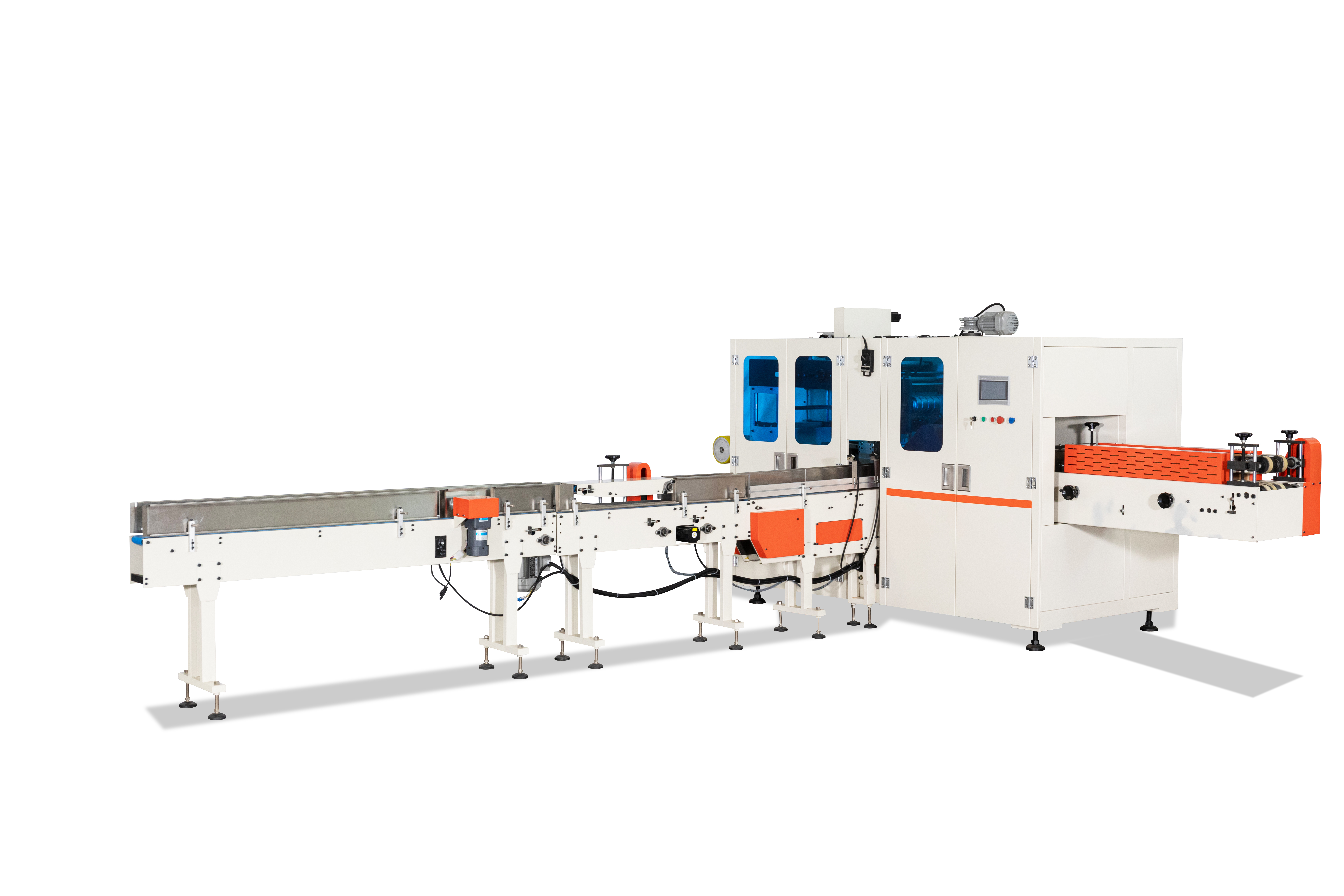 Automatic Tissue Paper Packing Machine PLC Gear Control Tissue Wrapping Machine 280 Cuts/Min