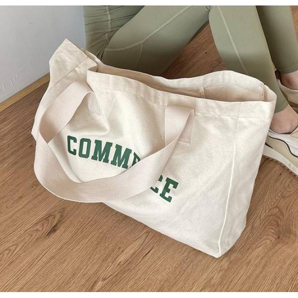 Eco-friendly Oversized Canvas Tote Bag for Shopping Custom Logo and OEM/ODM Acceptable