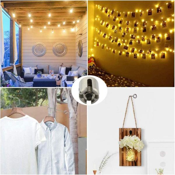 Маленькая одностворчатая застежка для проволочных кабелей из полированной нержавеющей стали 316 для установки тросов 3 мм