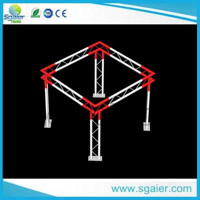High Performance Aluminum Truss Display Customized Length Black / Gold Color