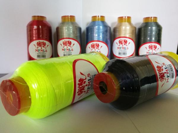 120D 100% Polyester Embroidery Yarn 5000 Meters Per Cone For Embroidery And Sewing
