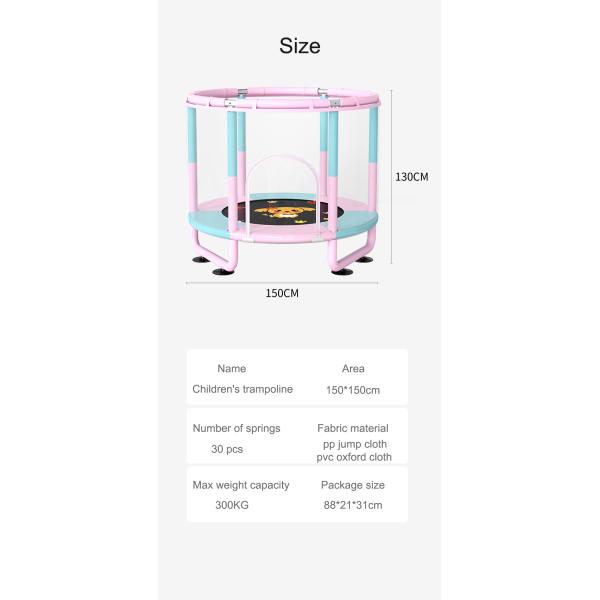 Батут Bungee детей крытый с сетью 55in защитной