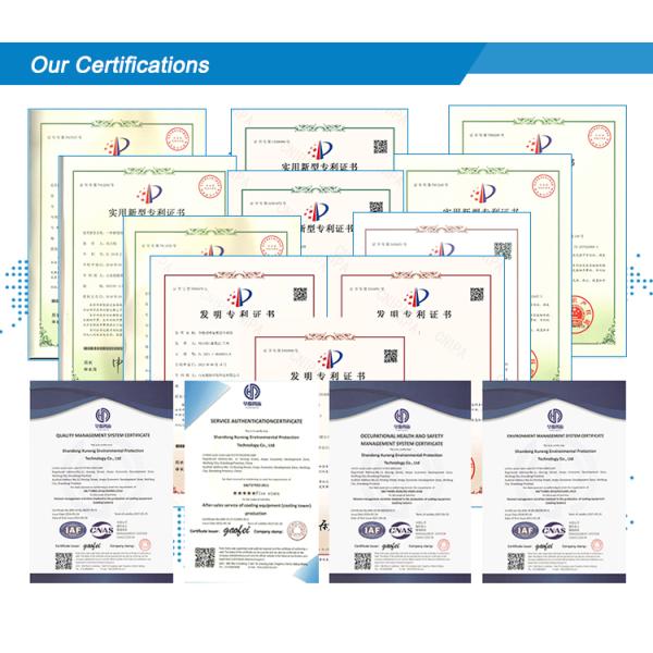 Easy to Operate 150T Open Type High Temperature FRP Cooling Tower Square Cross-flow Cooling Tower