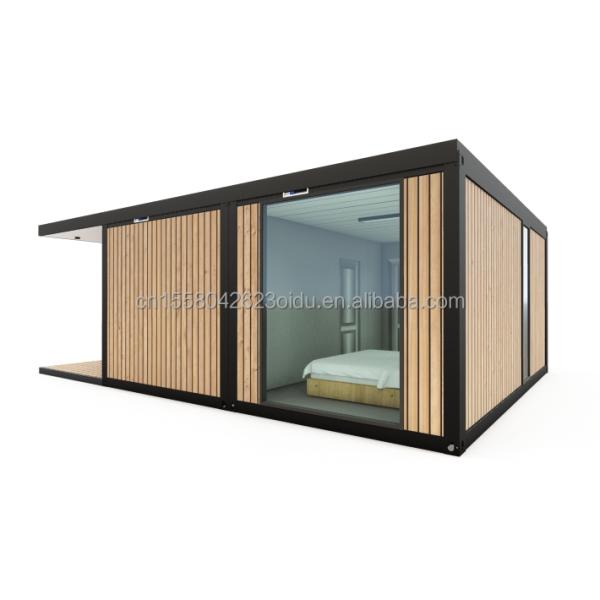 Cadre en acier galvanisé en acier pliant 180g Design moderne de luxe Petite chambre préfabriquée pour jardin extérieur Maison Villa vente