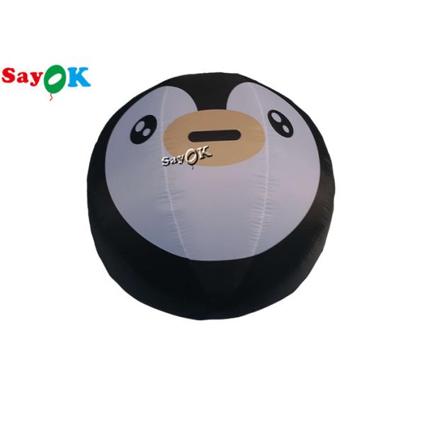 1m 3.3ft Small Christmas Decor Inflatable Penguin With Led Light